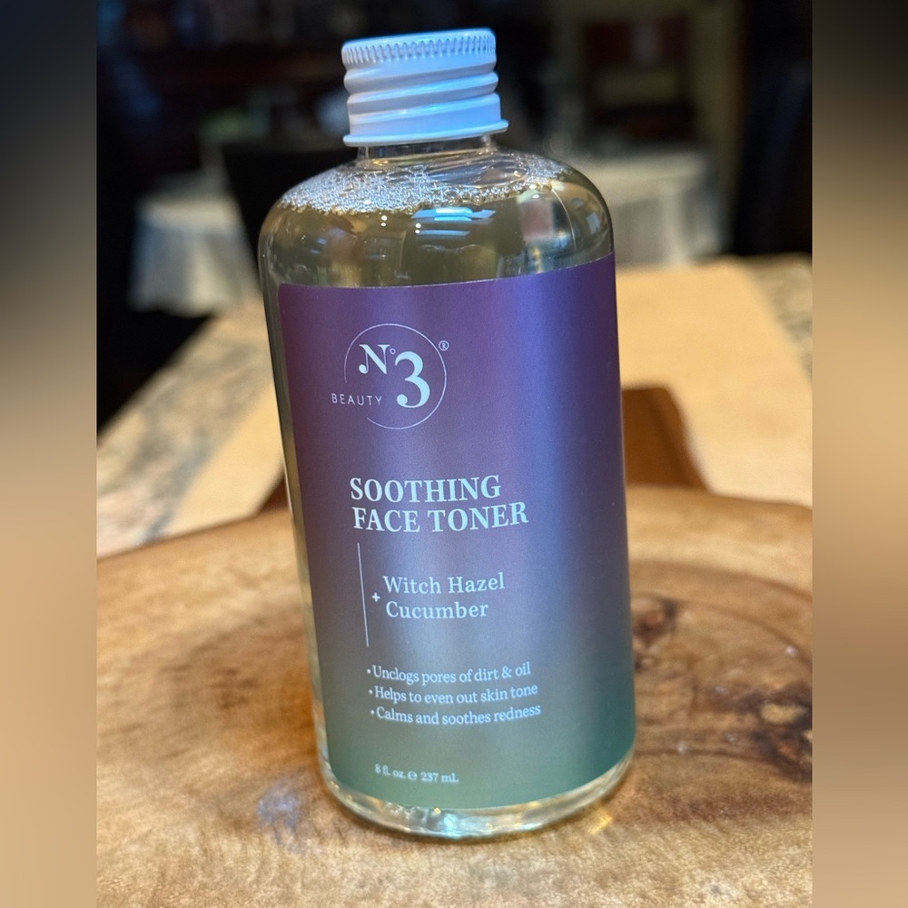 N3 Beauty Soothing Face Toner Witch Hazel & Cucumber. 8 Fl oz. New.